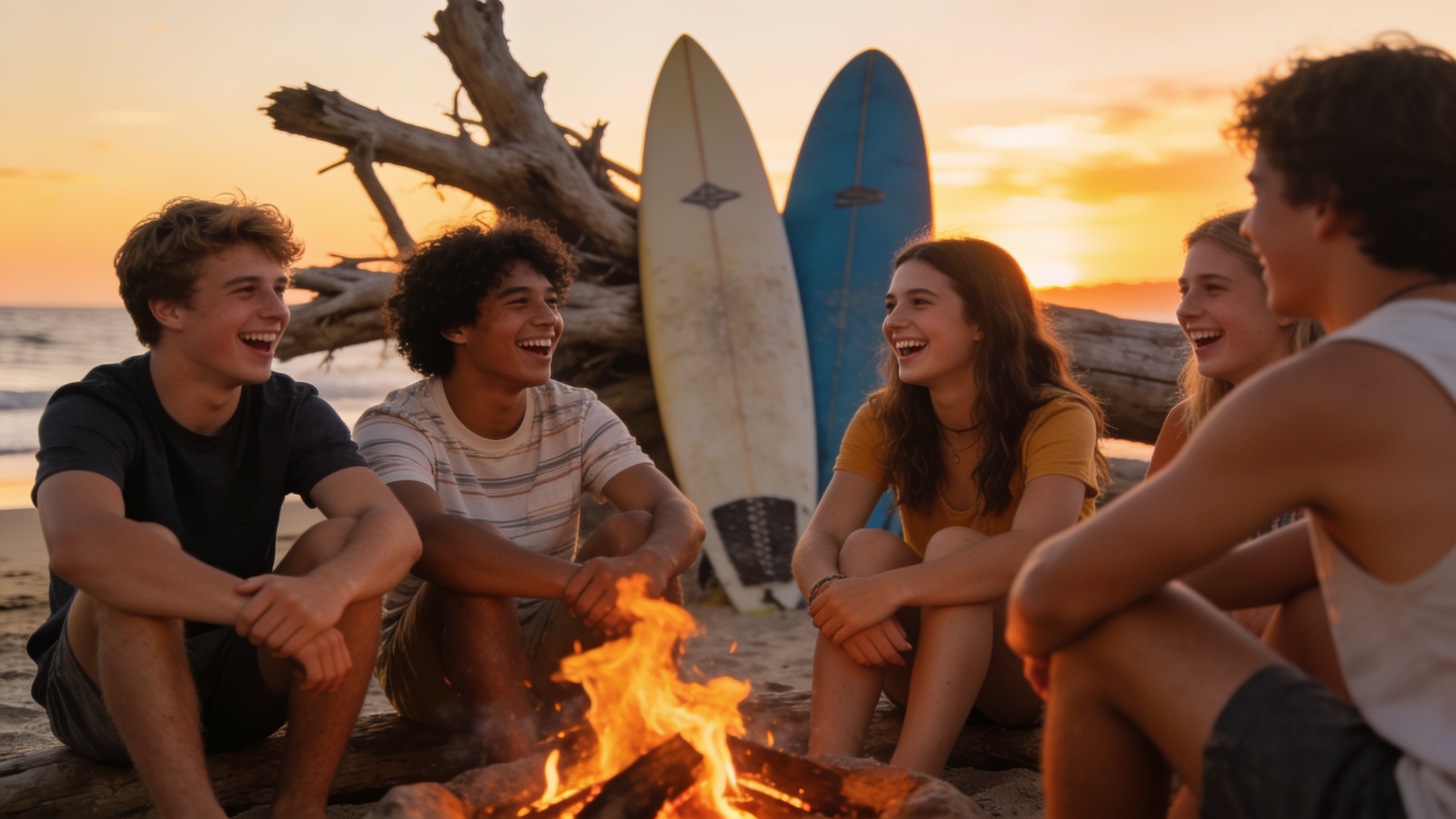 Una semana con el móvil en segundo plano: el surf camp que ayuda a los menores a recuperar el descanso, la convivencia y la atención fuera de las pantallas